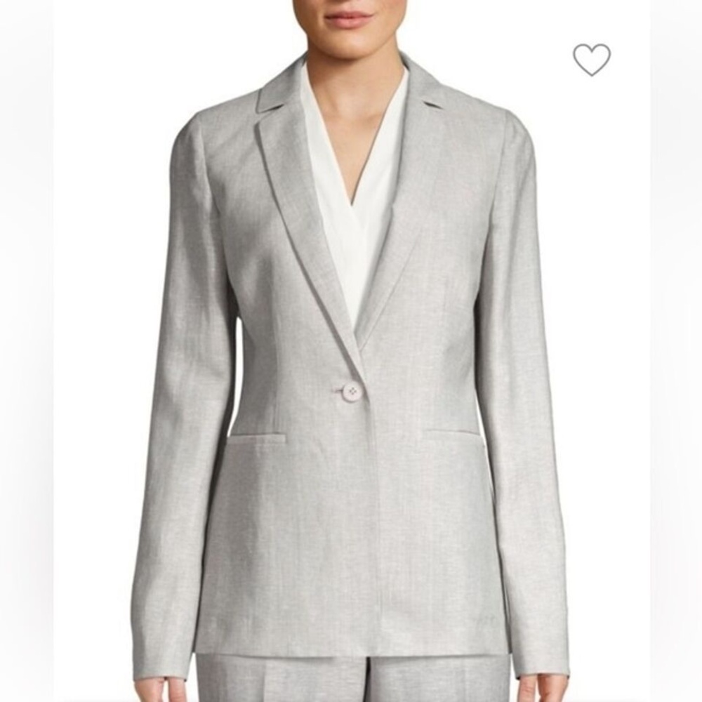 Lafayette 148 New York Lightweight Beige Blazer